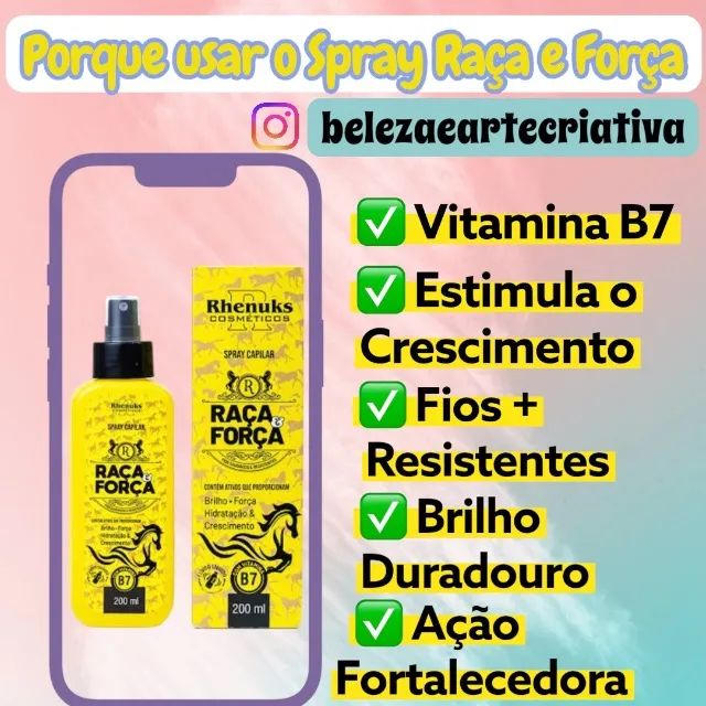 SPRAY CRESCIMENTO RAÇA E FORÇA 