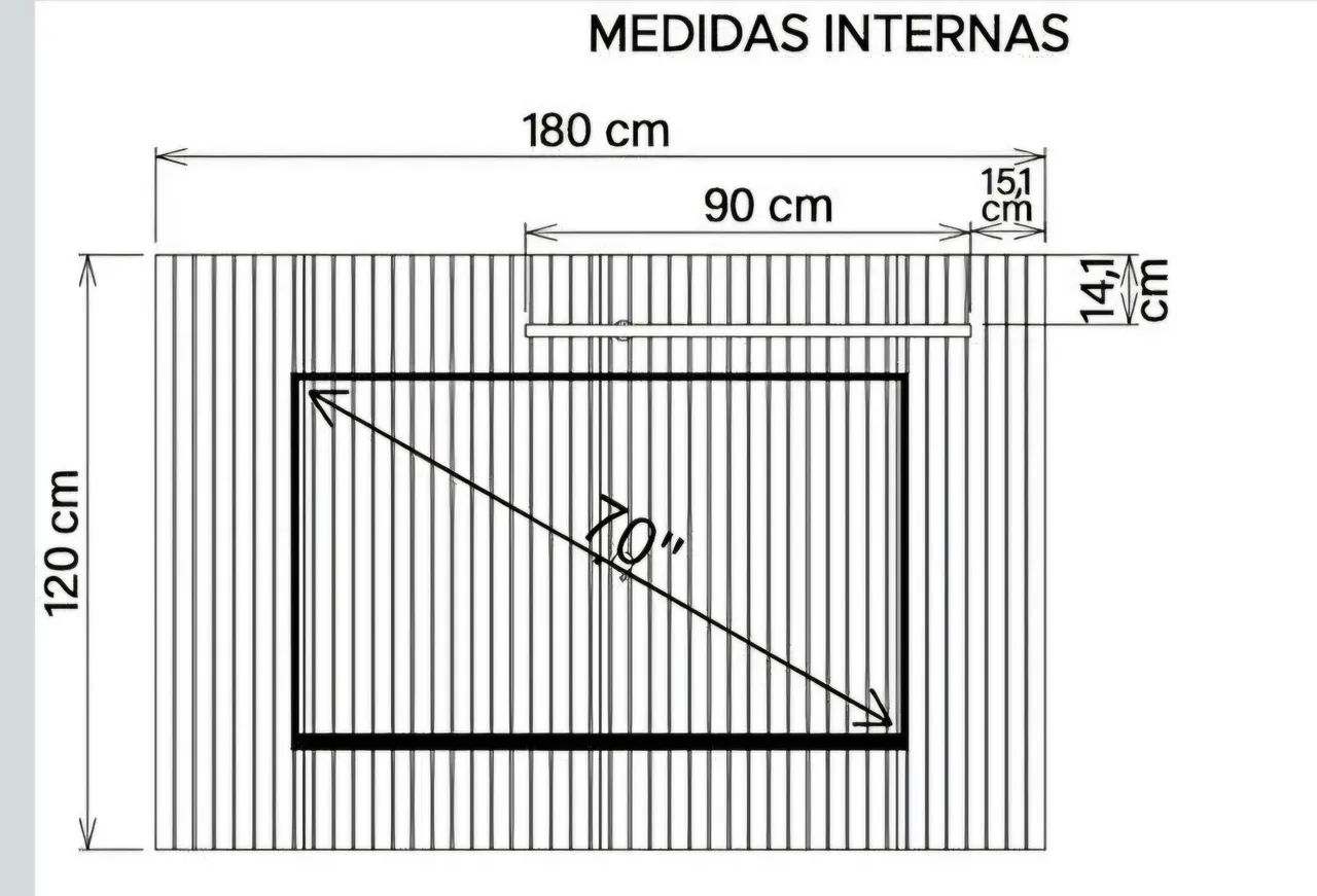 Painel para TV ate 70 polegadas  - Foto 2