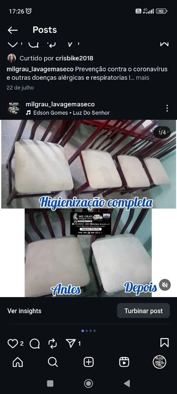 Limpeza de bancos de carro e cadeiras - Foto 4