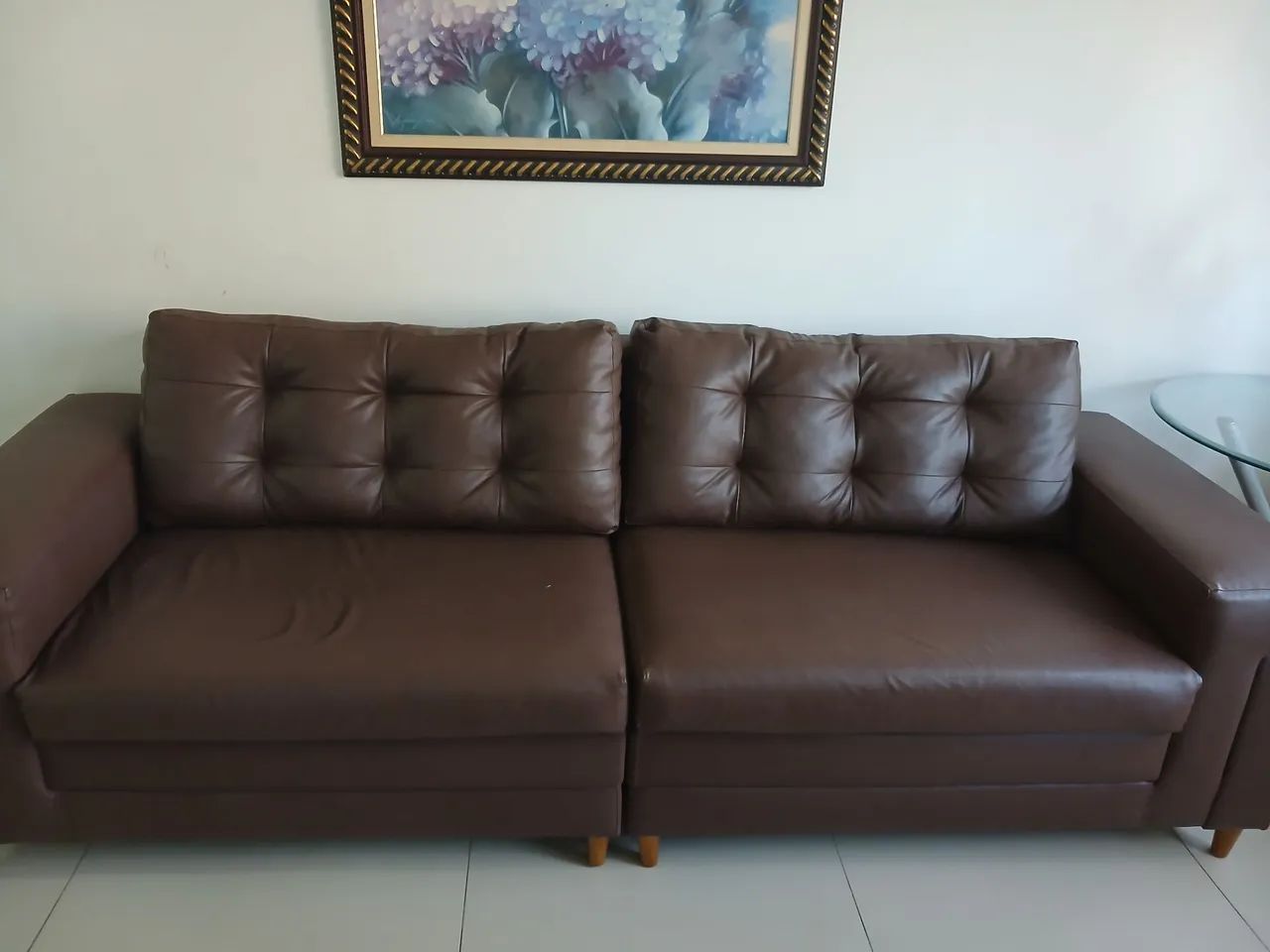 Sofá Grande em courino 