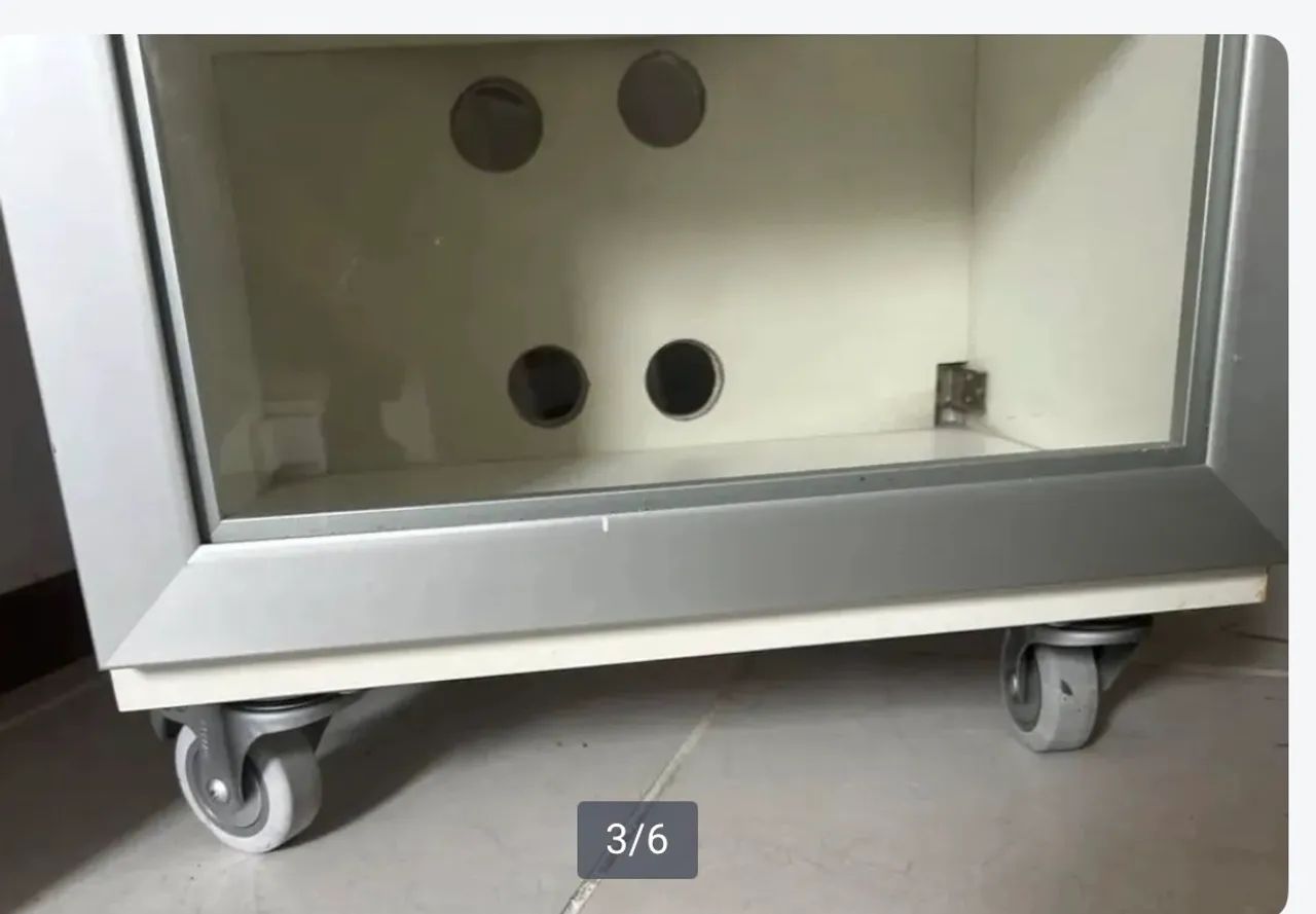 Rack para switch e periféricos em fórmica e porta  vidro - Foto 5