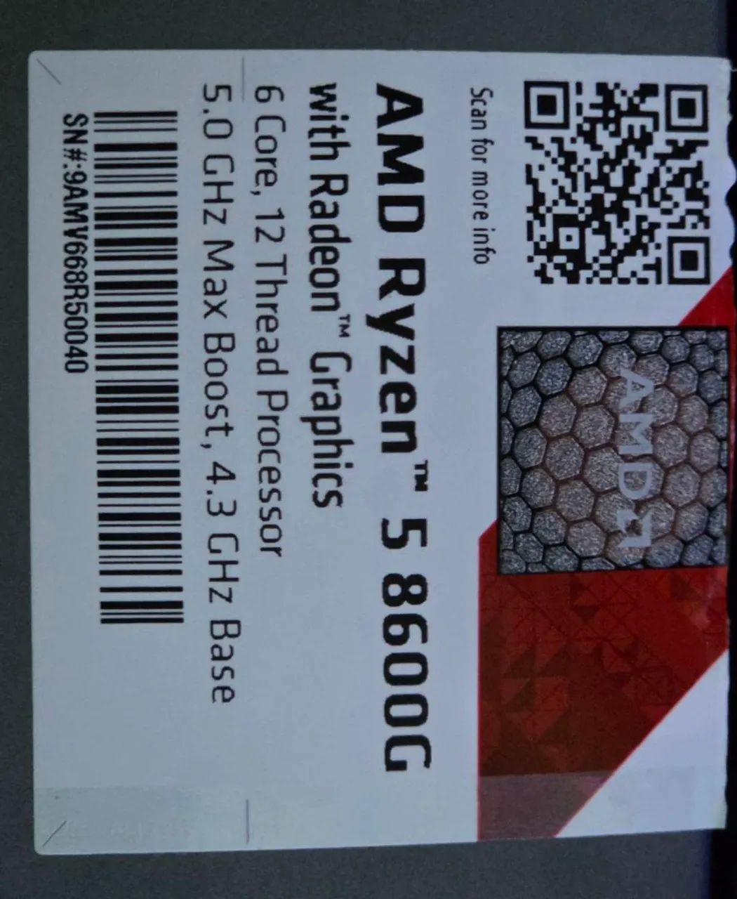 Processador AMD Ryzen 5 8600g + Caixa + Cooler Box + Nota Fiscal - Foto 5