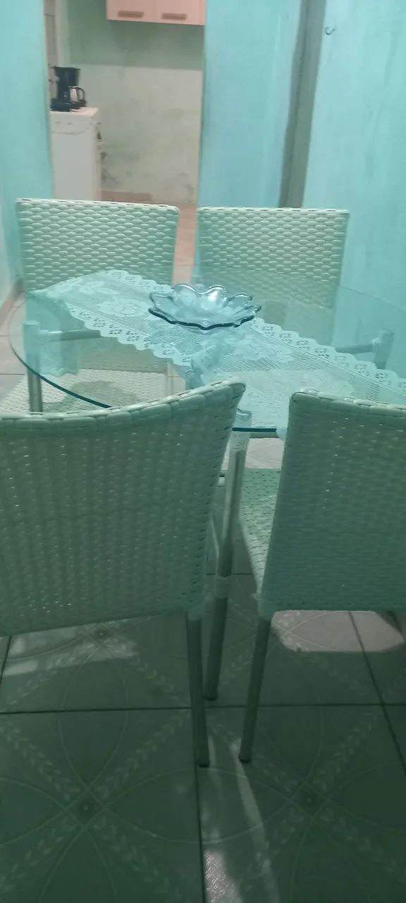 mesa tampo de vidro  - Foto 2