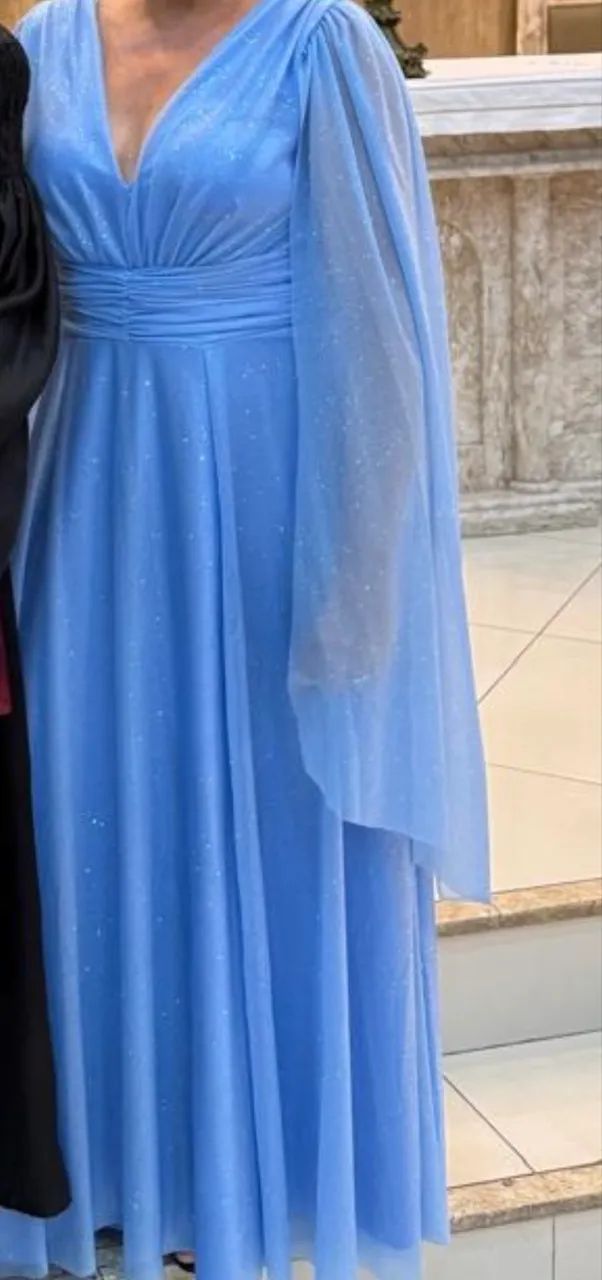 Vestido longo Azul - Foto 2