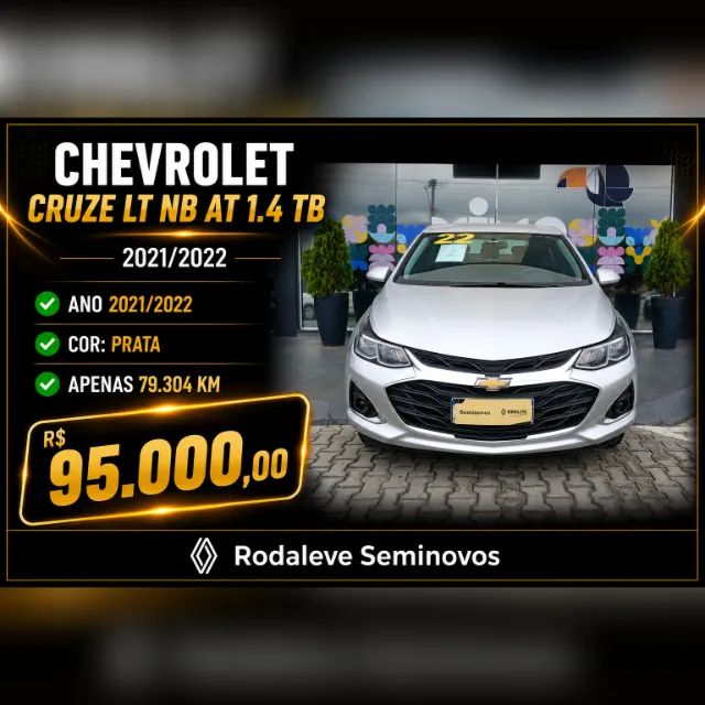Chevrolet Cruze CRUZE LT 1.4 16V Turbo Flex 4p Aut. 2022
