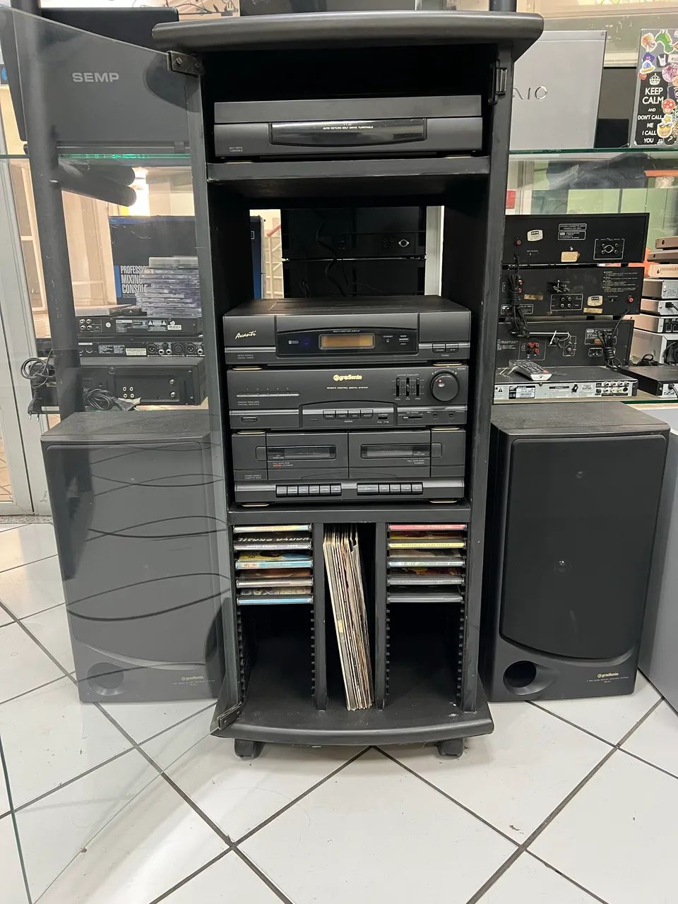 SOM COMPLETO GRADIENTE AVANTE COM RACK E CAIXAS DE SOM - Foto 2