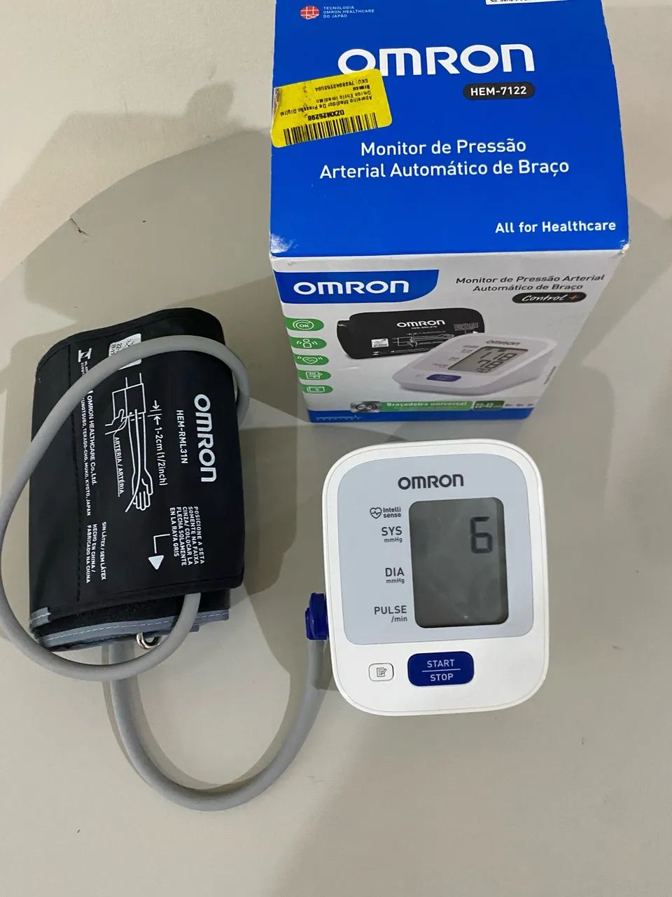 Monitor de pressão arterial automático - marca omron - modelo hem 7122 - Foto 4