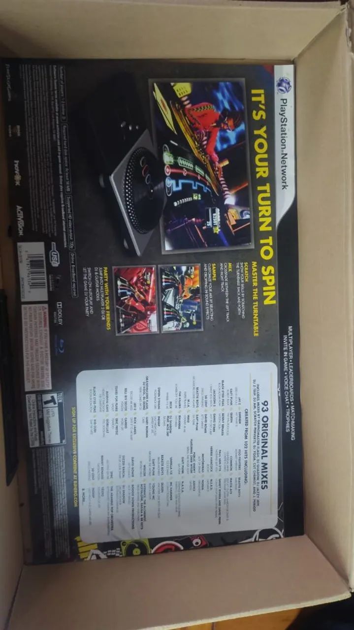 Controladora DJ Hero Turntable Original PS3 PS2  - Foto 2