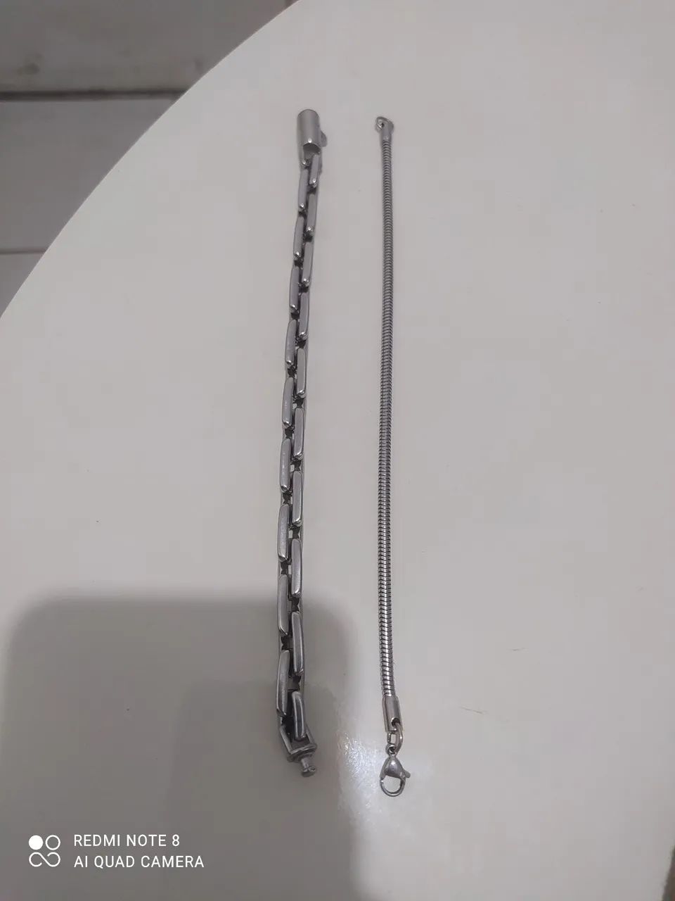  Duas pulseira em aço inox nova! - Foto 2