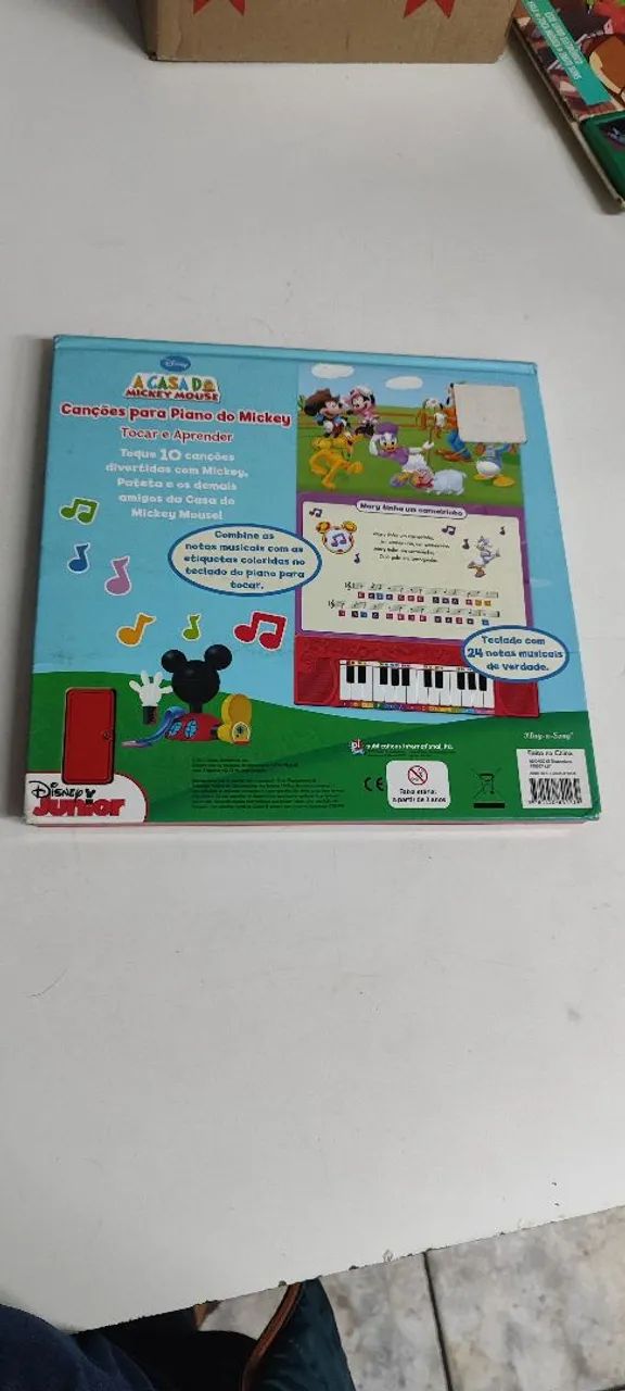 Livro Musical Piano Do Mickey - A Casa Do Mickey Mouse Tocar E Aprender - Foto 2