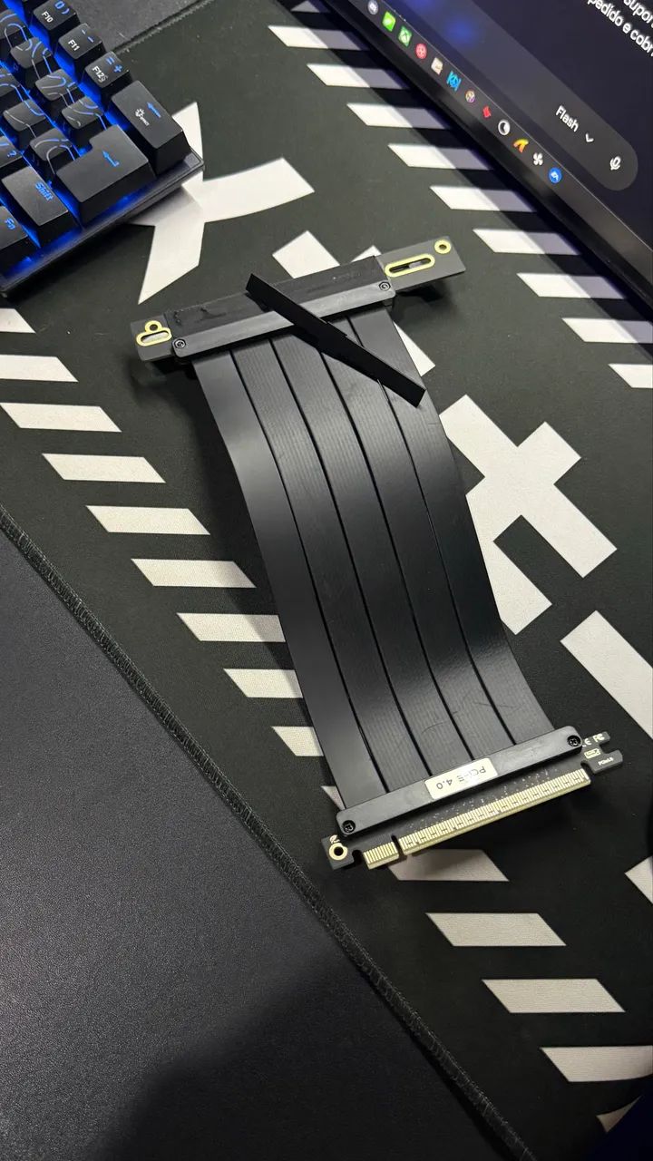Cabo riser PCI-E 3.0 + Suporte vertical angulado para GPU - Foto 3