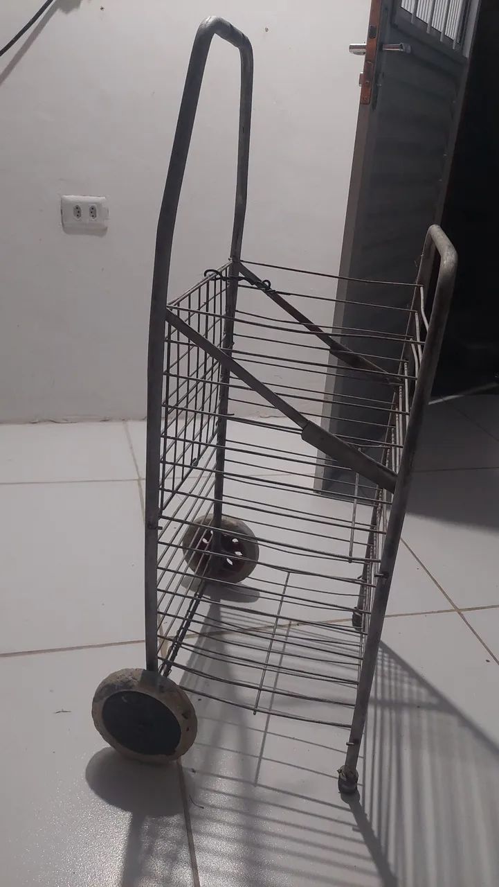 Carrinho de feira aceito cartão 