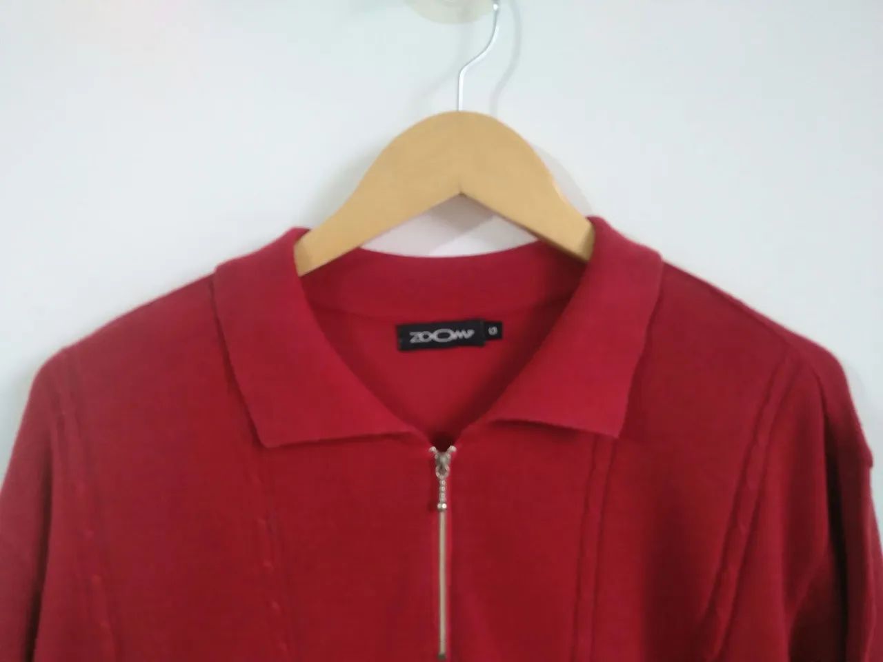Camisa Polo Malha Vermelha Tam G - Foto 5