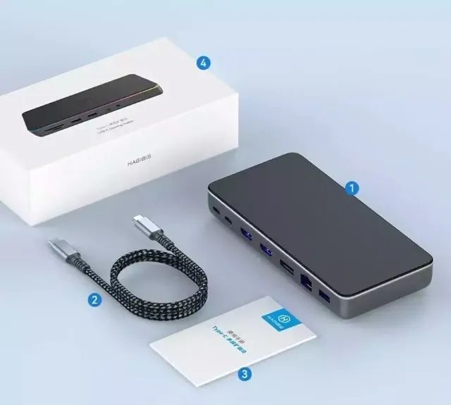 Docking Station Usb C Displaylink 13 Em 1 - Hagibis - Foto 2