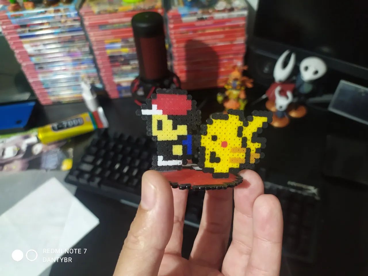 Pokémon - Ash e Pikachu - Personagem Perler Bead - Foto 4