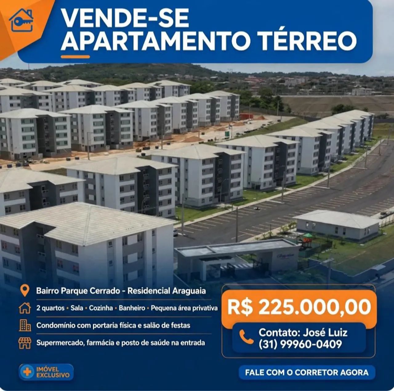 Ótimo Apartamento Térreo 