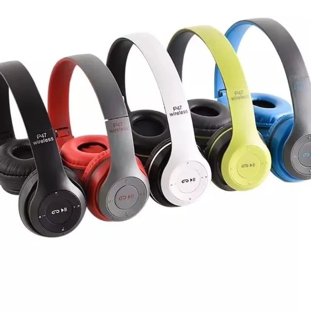Fone De Ouvido Bluetooth P47 Wireless 5.0 Headphone Micro Sd - Foto 2