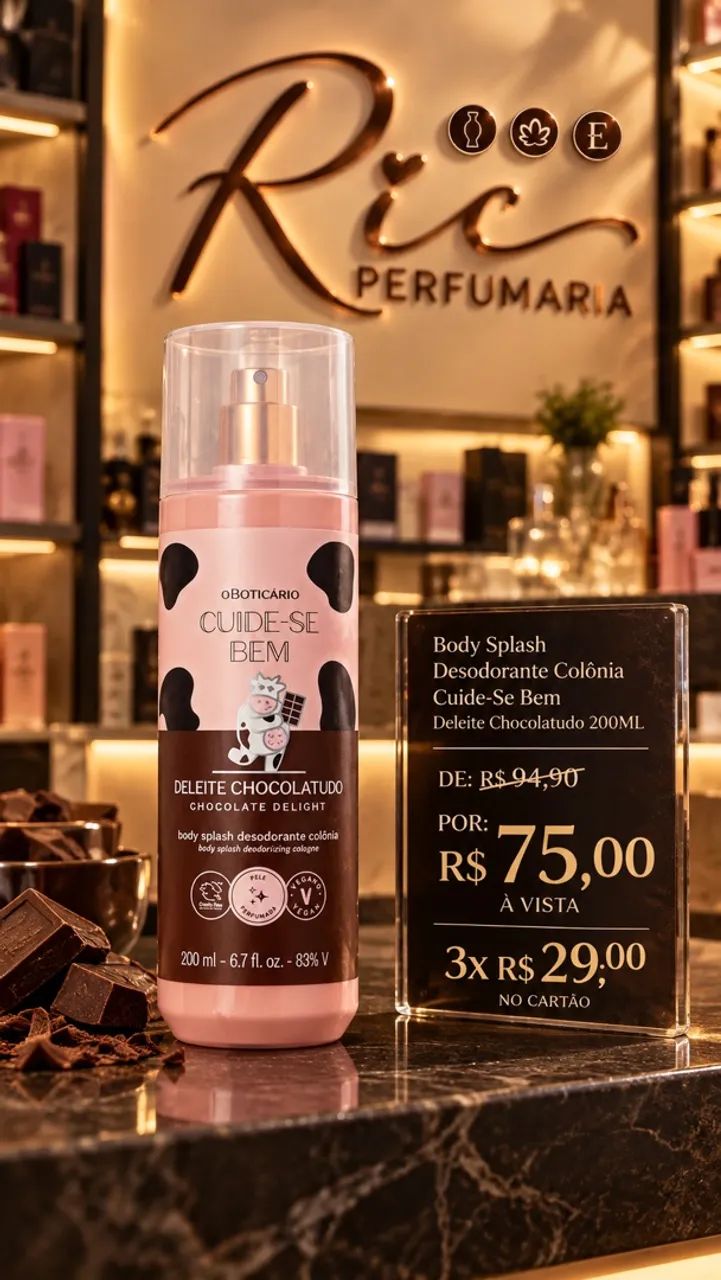 Body Splash Obticaro Cuidese Bem - Nuvem, Show de Banho e Deleit