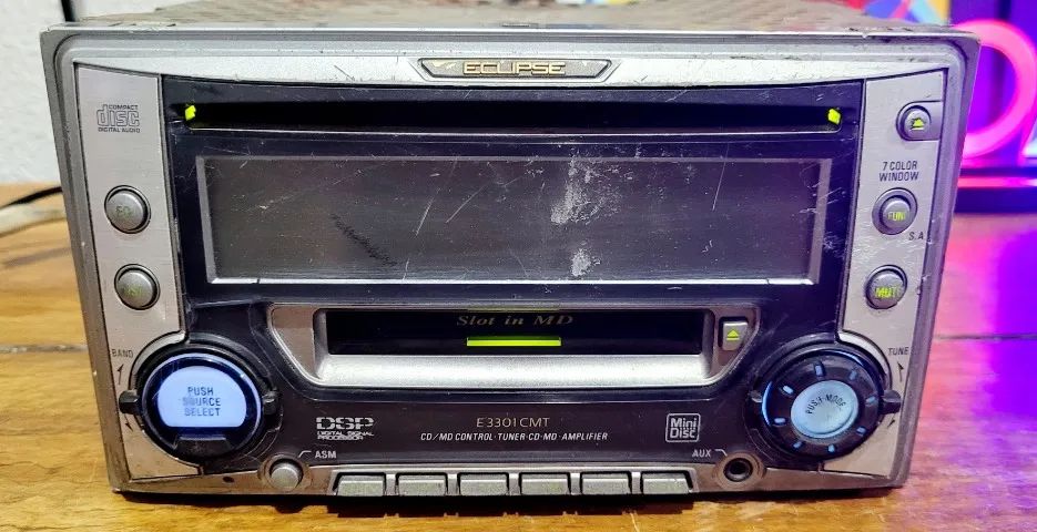 Rádio Cd/md Fujitsu Eclipse E3301cmt Japones No Estado Leia - Foto 3