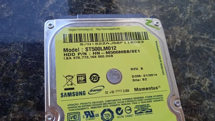 HD Samsung 500GB (Notebook)