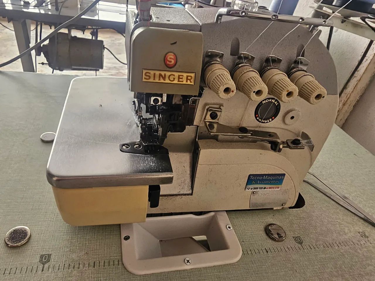 Máquina interlock industrial 