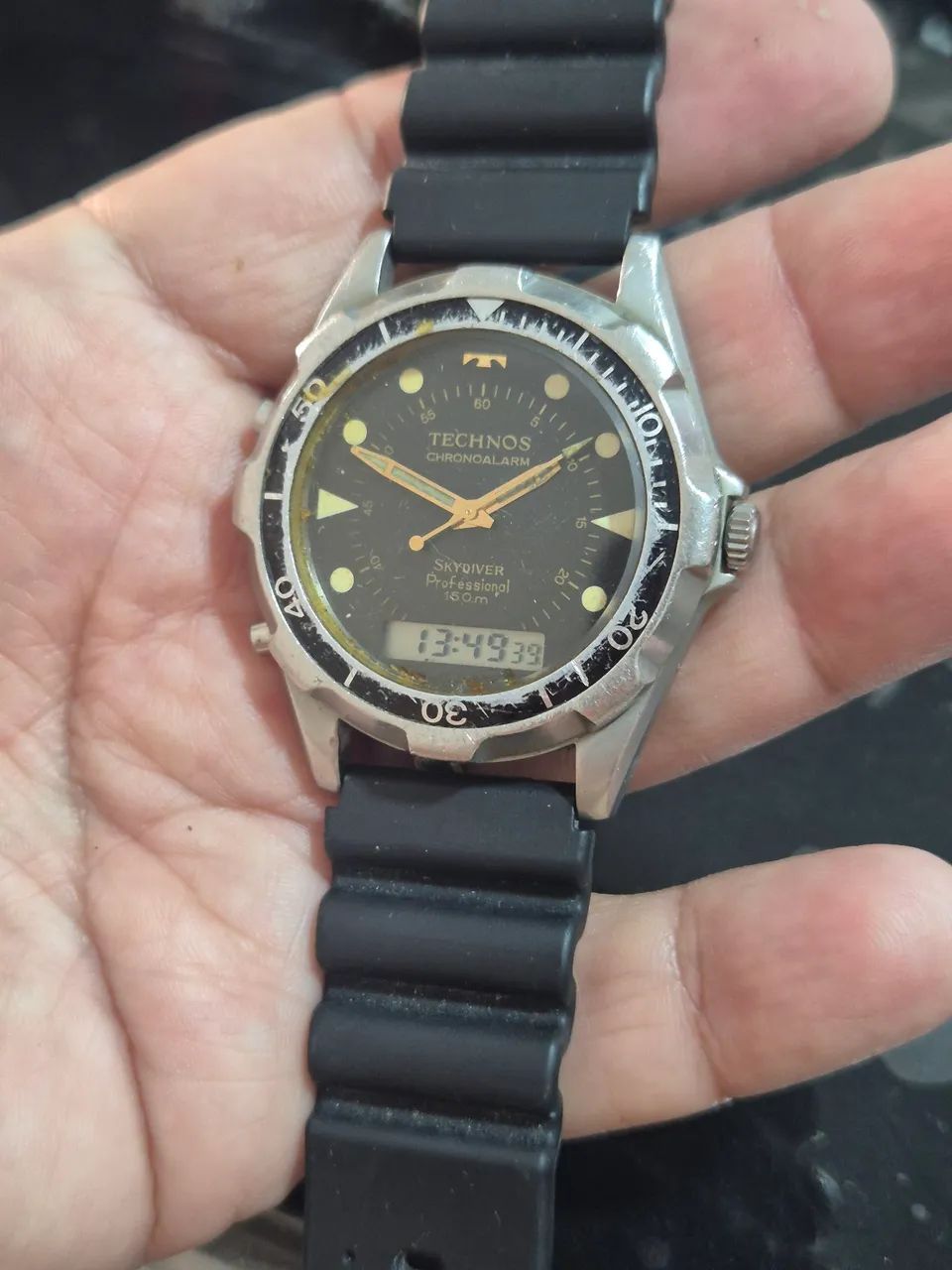 Relógio TECHNOS SKYDIVER  À QUARTZ  -  VINTAGE - Foto 4