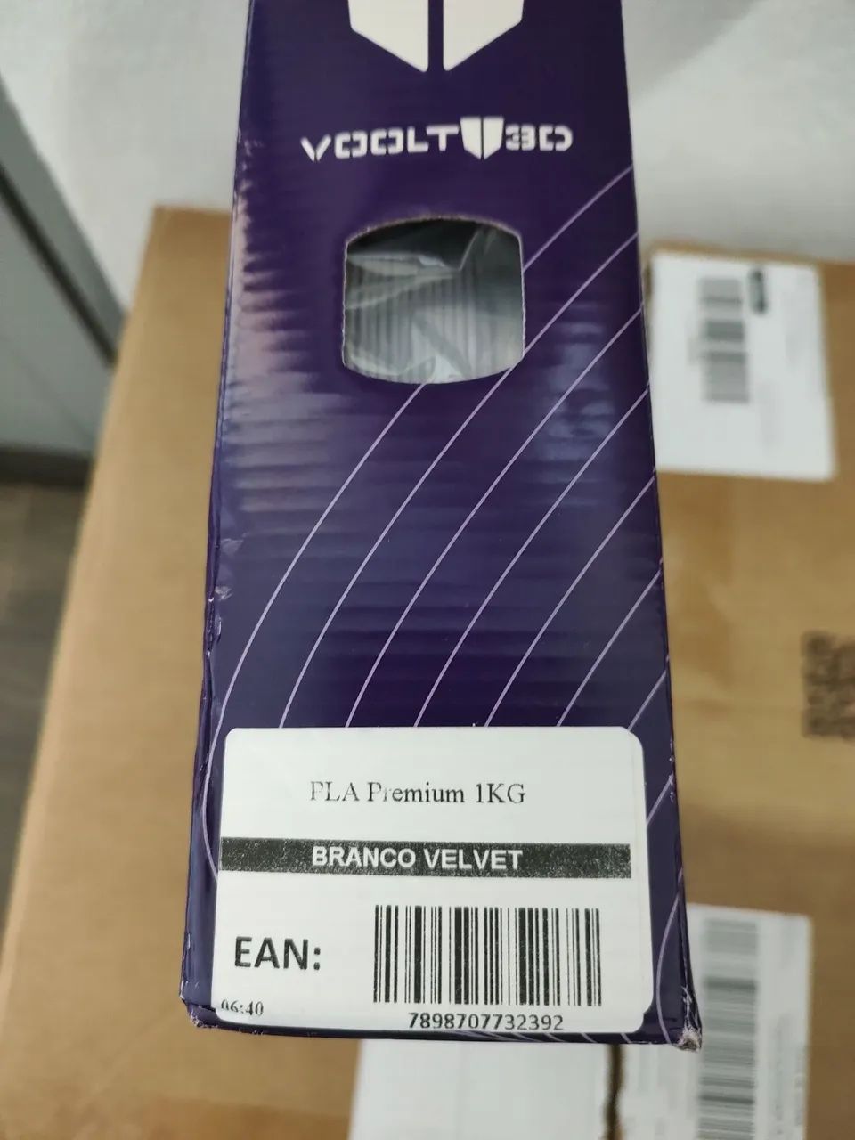 Filamento PLA branco velvet 3D - Foto 2