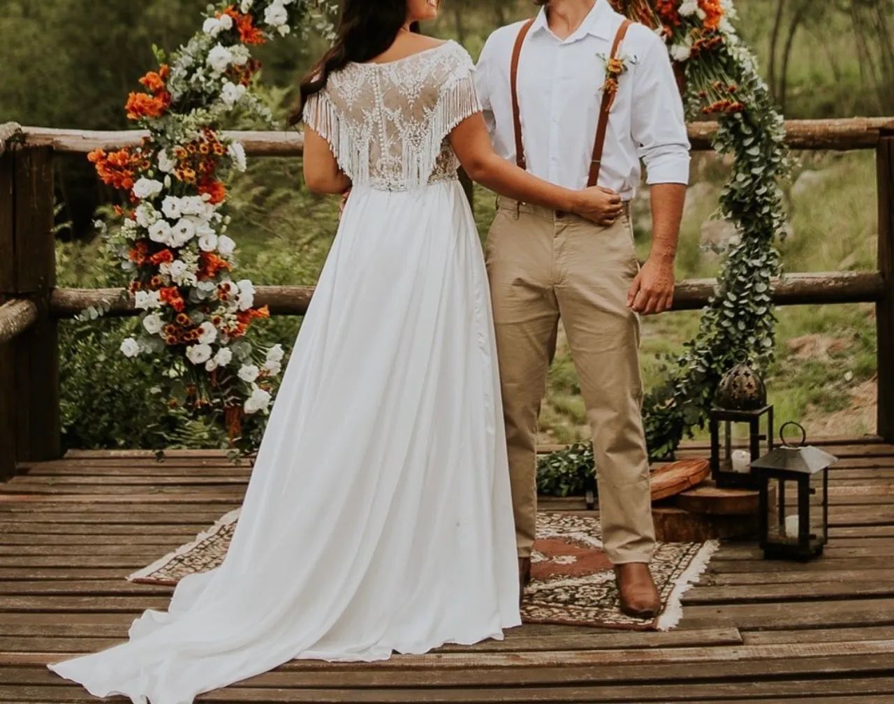Vestido de noiva estilo Boho Chic - casamento - Foto 3