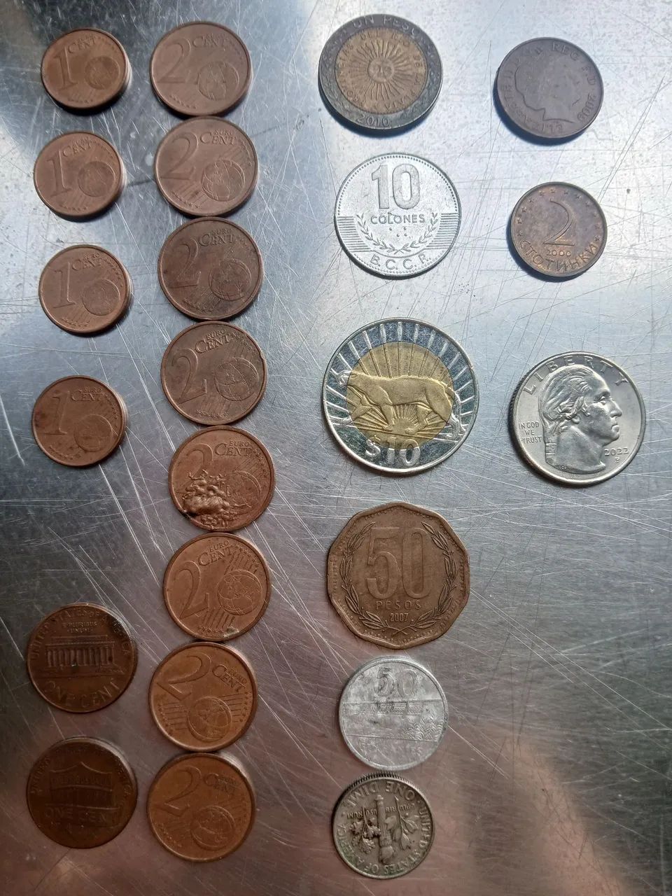 Moedas antigas diversas