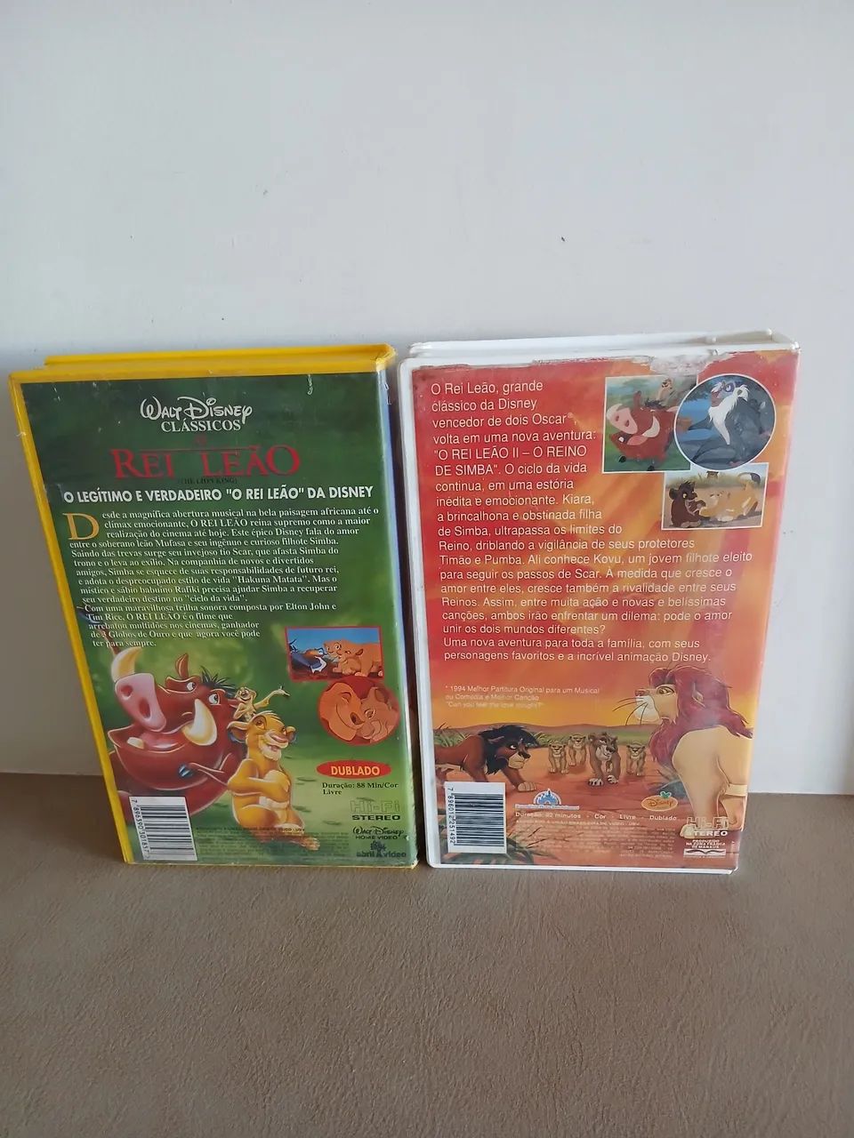 Fitas Vhs O Rei Leão 1 e 2 - Clássico Disney  - Dublados - Foto 2