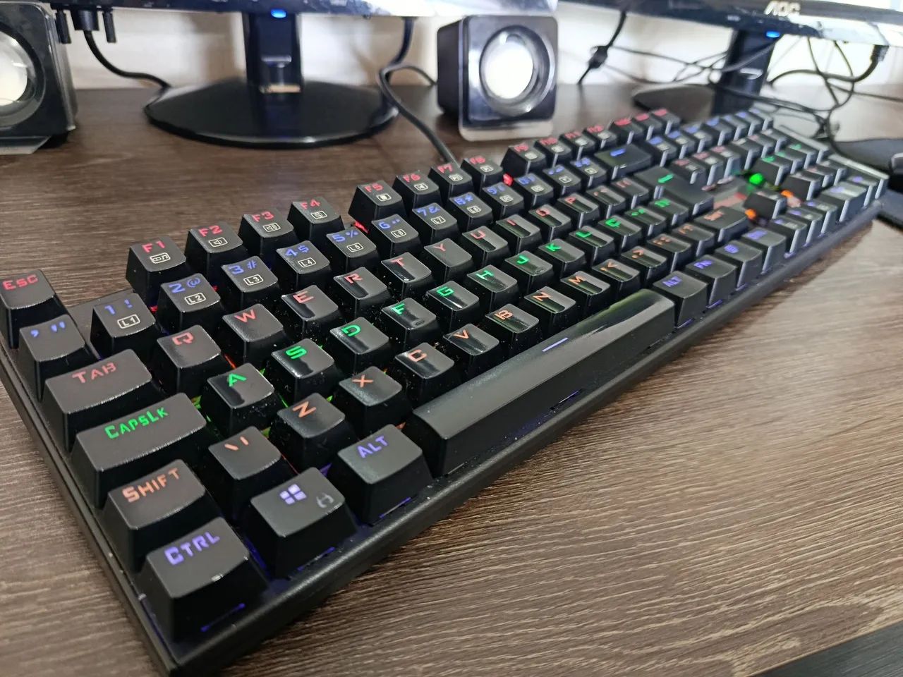 Teclado mecânico Redragon RUDRA switch blue - Foto 2