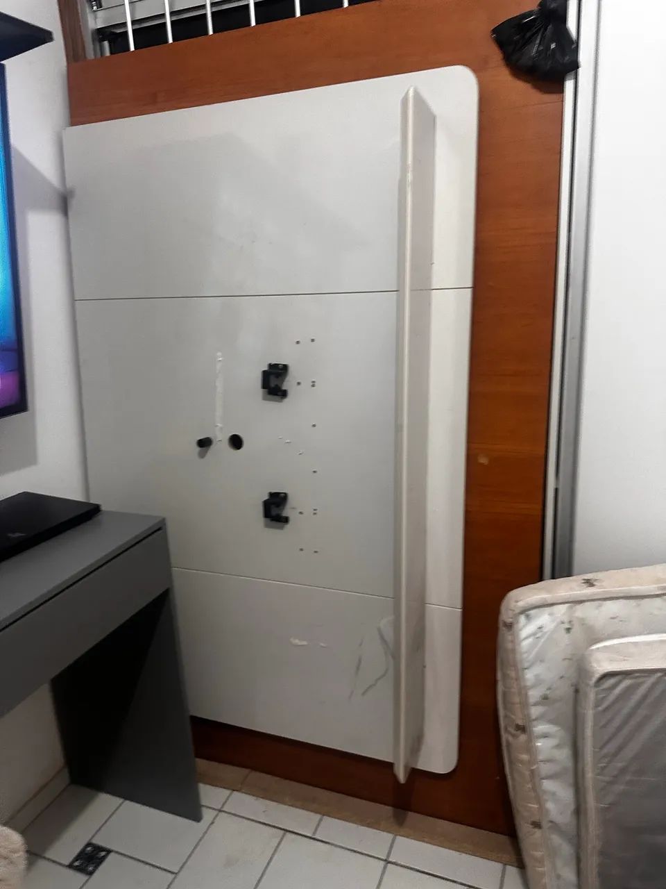 Painel para TV Arc ate 70polegadas - Off White/Natural. - Foto 5