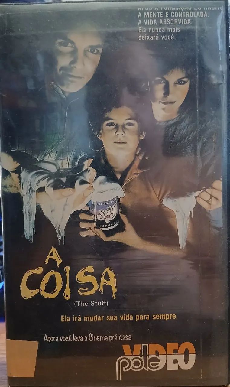 Vhs A coisa de 1985 (The stuff) - DVD, Blu-Ray e Vídeo Cassete