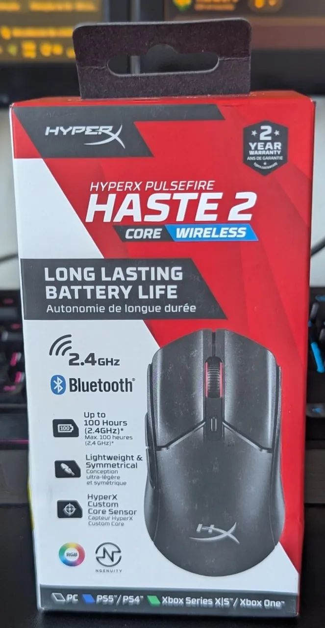 Mouse sem fio Hyperx Pulsefire Haste 2 Core