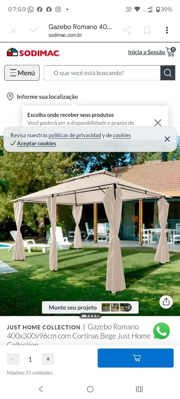 Pergolado , Gazebo romano