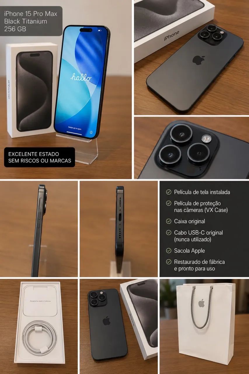 iPhone 15 pro Max l Black Titanium I 256 GB - Foto 2