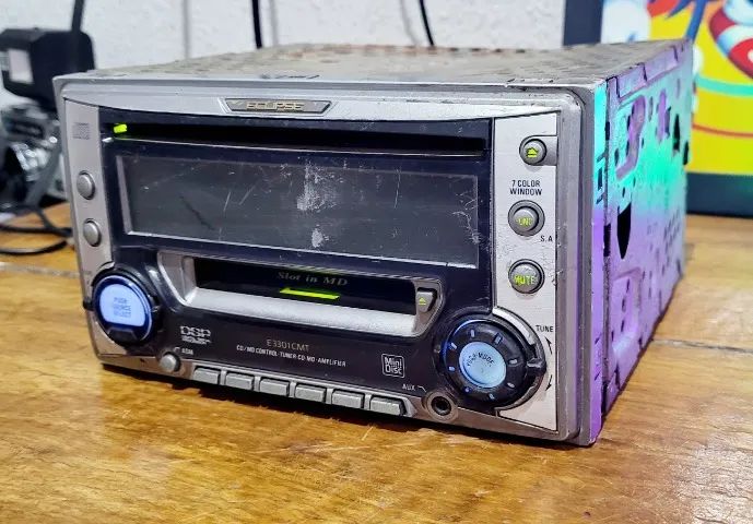 Rádio Cd/md Fujitsu Eclipse E3301cmt Japones No Estado Leia