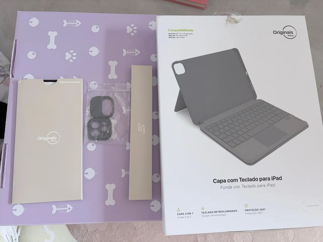Original iPlace Capa com Teclado para iPad 11 polegadas - Foto 4