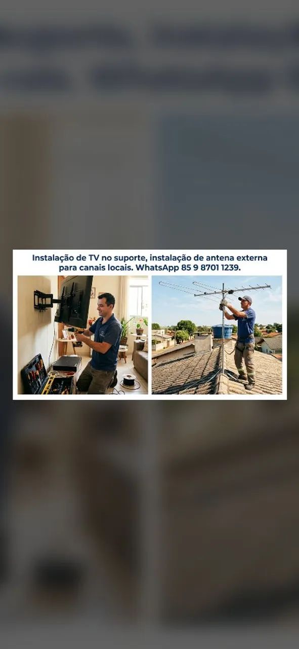Instalação de tv, instalação de antena 