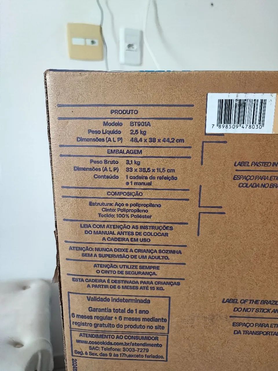 Cadeira de alimentação portátil NOVA não faço entrega retirada só em mangabeira  - Foto 2