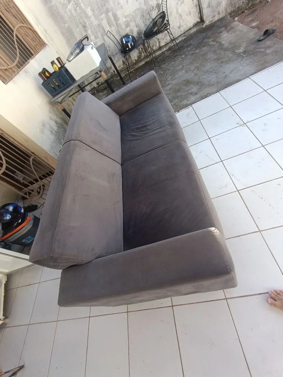 Sofá Suede 2 lugares Precinho - Foto 5
