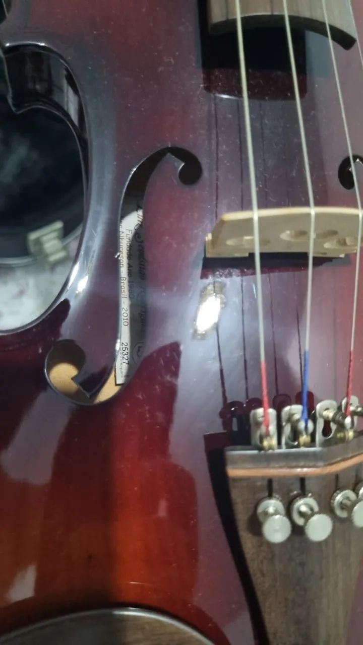 Violino 4/4 Nhureson (Luthier Luiz Sebastião Rodrigues) - Ano 2010 - Estado de Novo - Foto 5