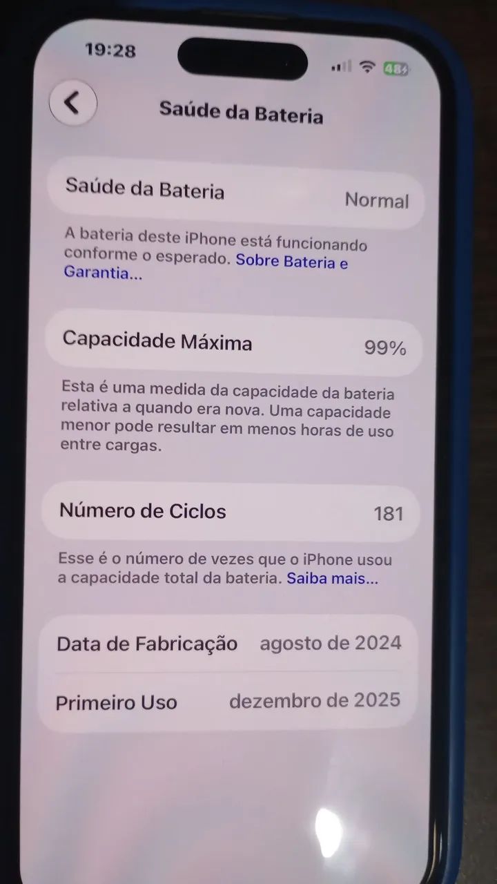 Vendo iPhone 15 128gb perfeito estado 
