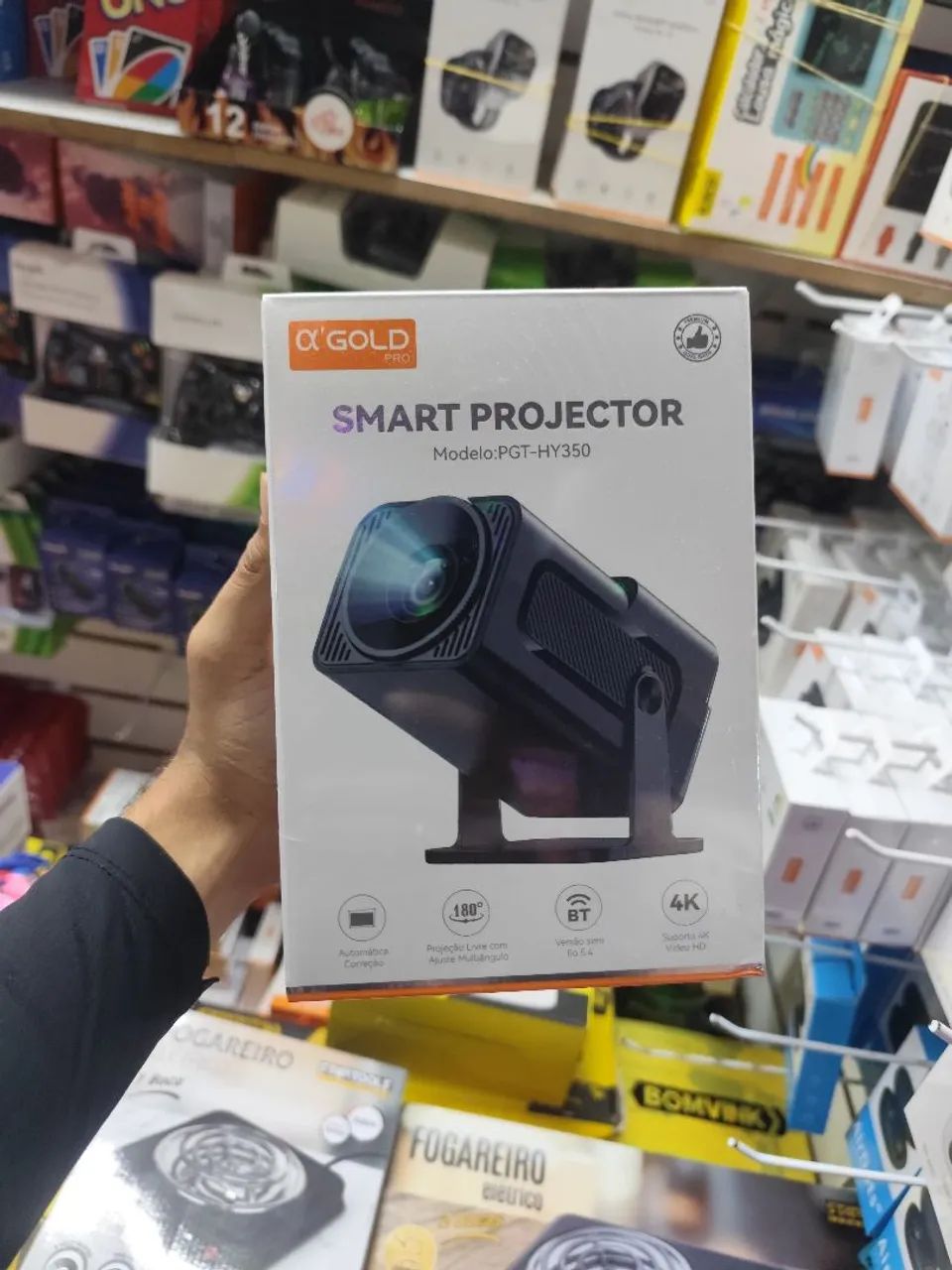 Smart projetor HY-350 4K novo lacrado  - Foto 2
