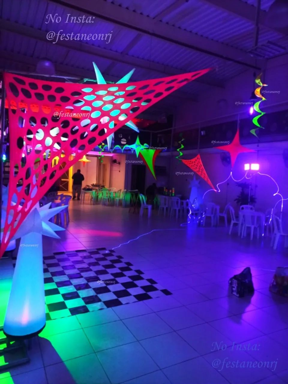 Festa neon parcial ou completa decoração - Foto 5