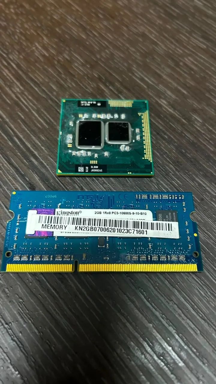 Processador Intel I3 370m + 2 GB ran DDR3