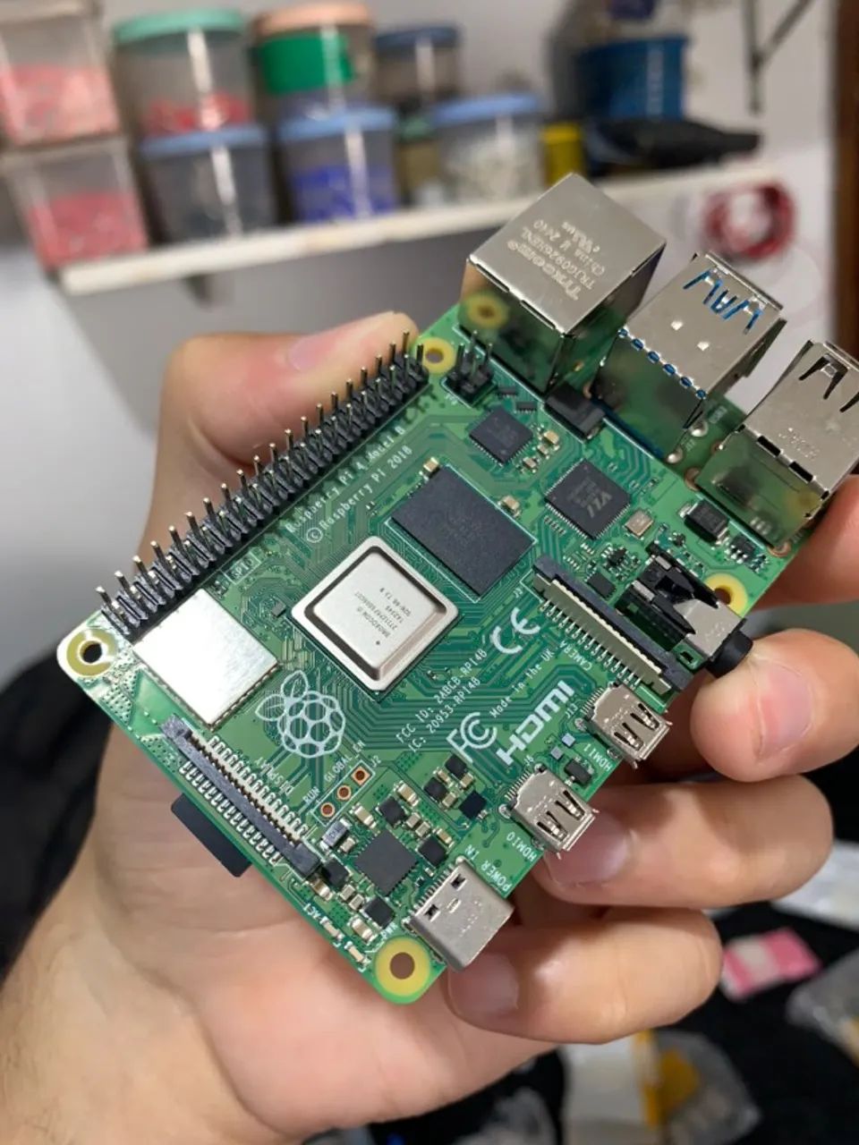 Raspberry Pi 4 Model B 1GB RAM - Placa Original - Foto 4