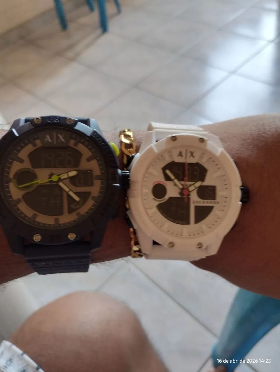 Relógio Empório Armani branco 