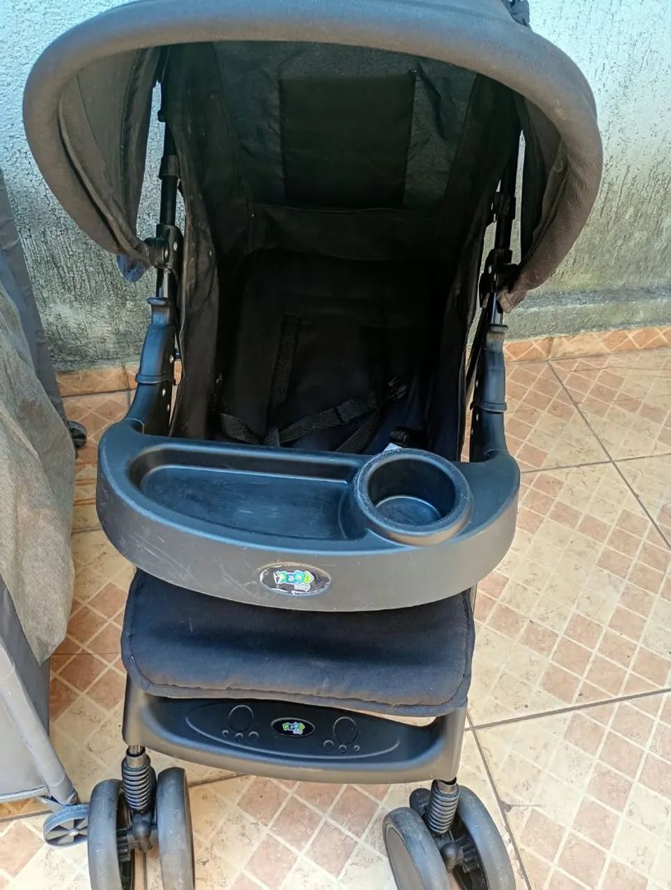 Berço chiqueirinho com carrinho - Foto 4