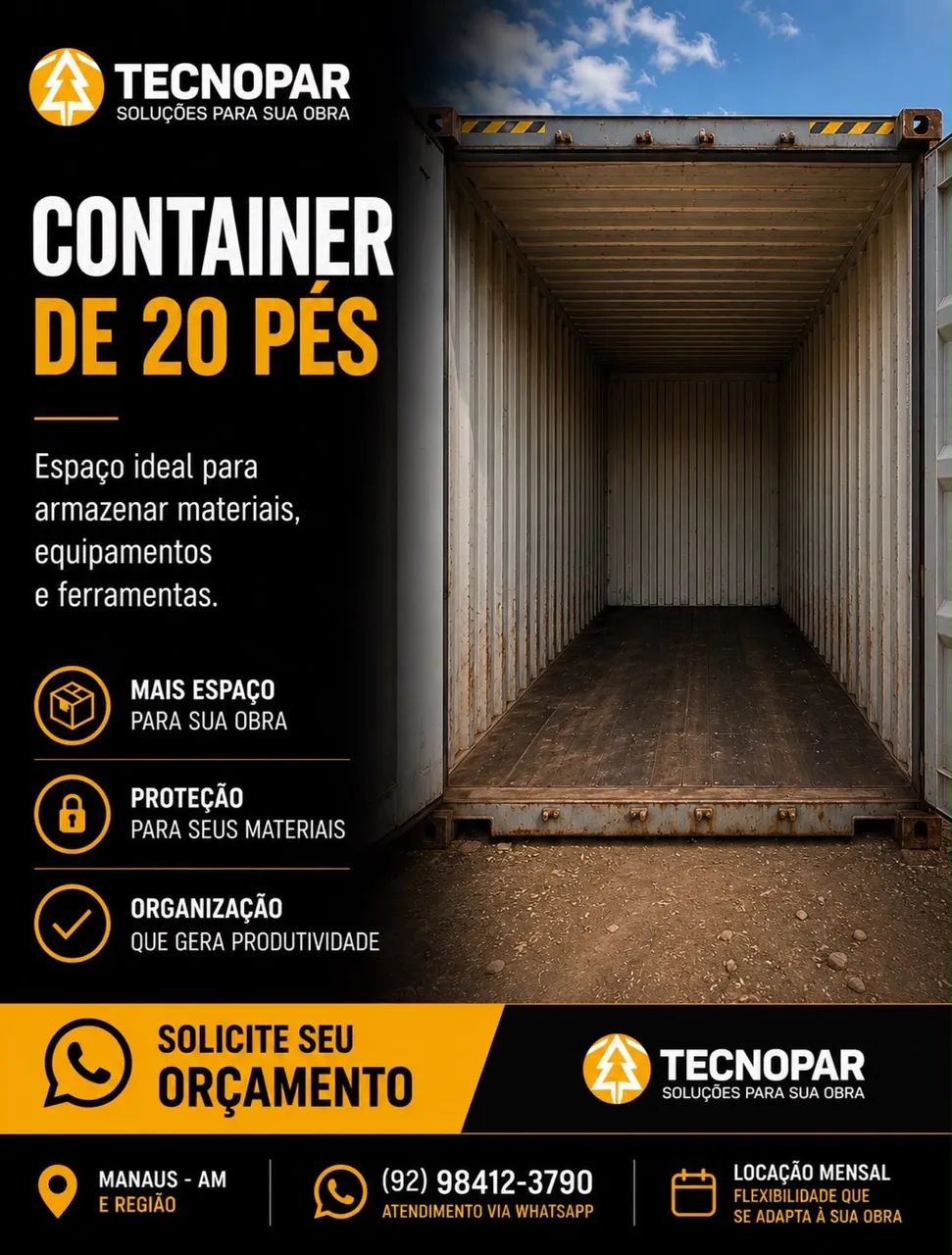 Container 20 pes Venda